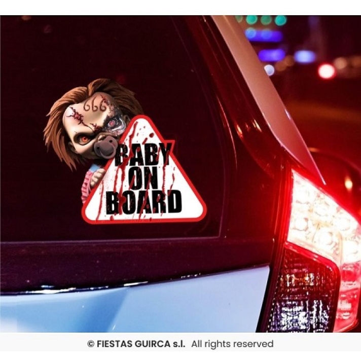 Baby On Board Halloween Car Sticker