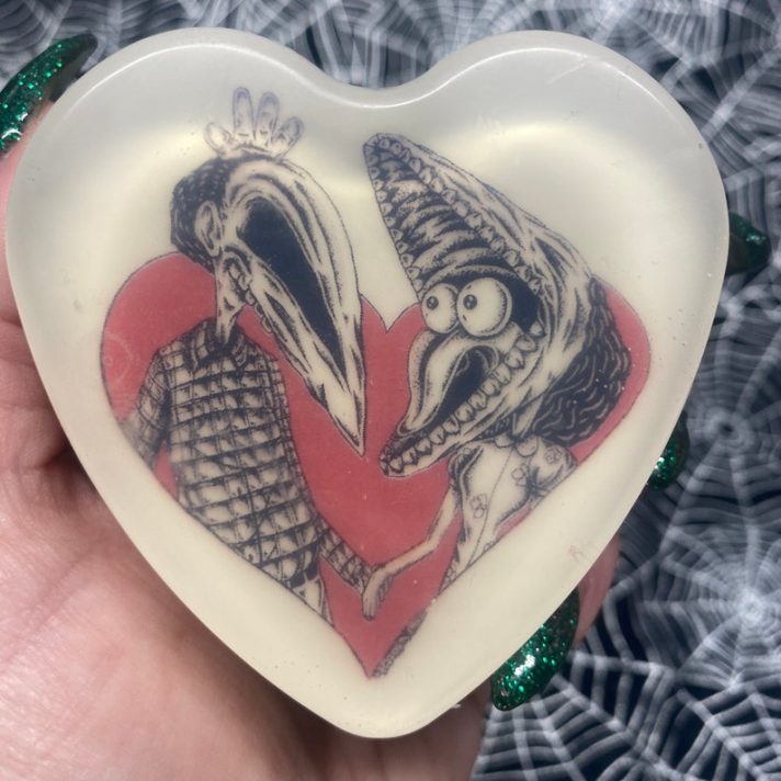 Beetlejuice Heart Soap