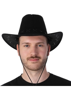 Black Cowboy Hat Suede SP