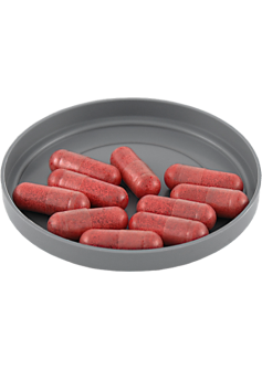 Blood Capsules Filled