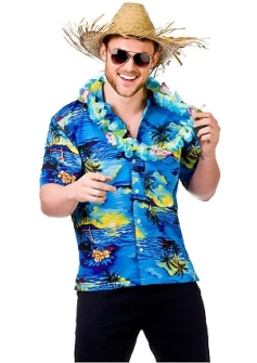 Blue Hawaiian Shirt Wicked Costumes