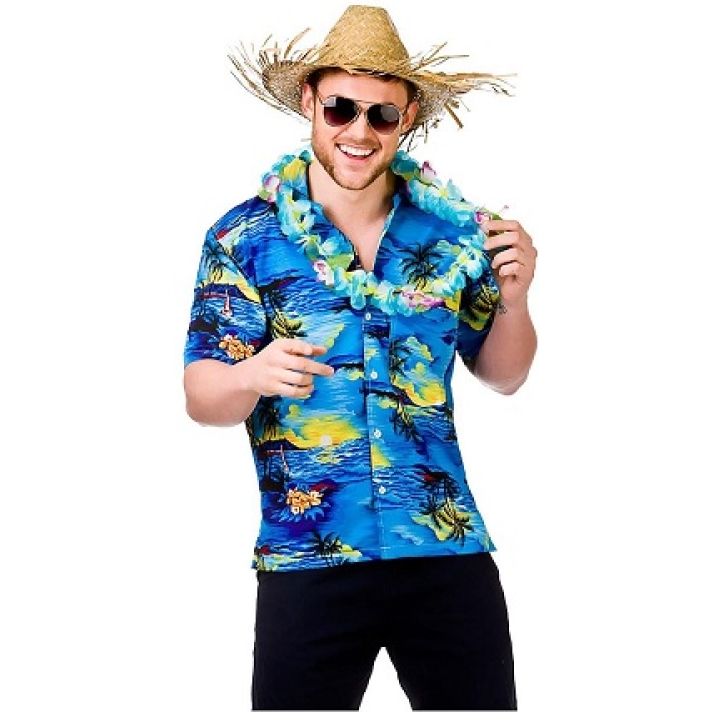Blue Hawaiian Shirt