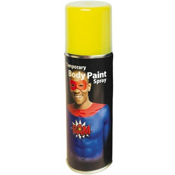 Temporary Body Paint Spray Yellow 125ml