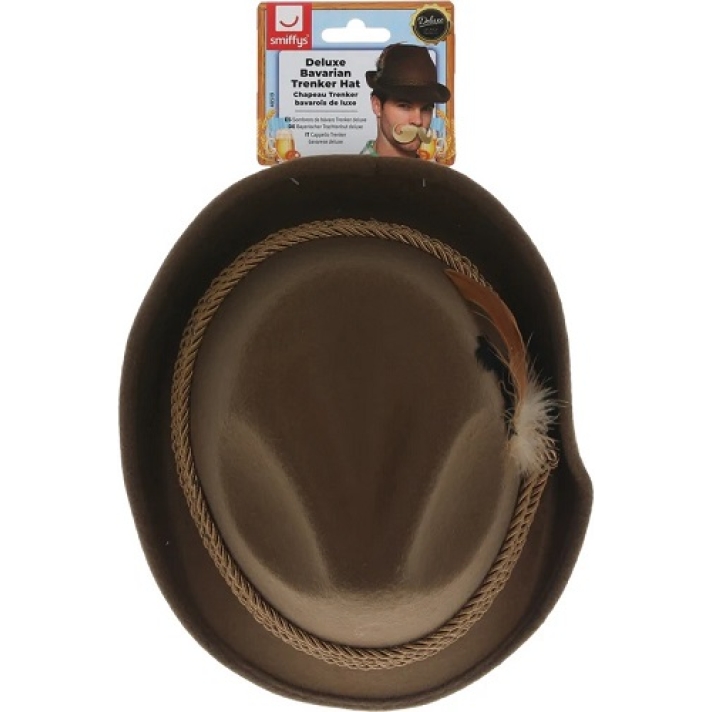 Brown Bavarian Trilby Hat