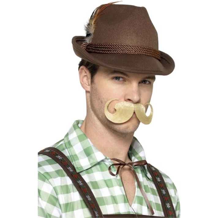 Brown Bavarian Trilby Hat