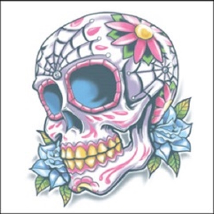 Day Of The Dead Calaveras Temporary Tattoo