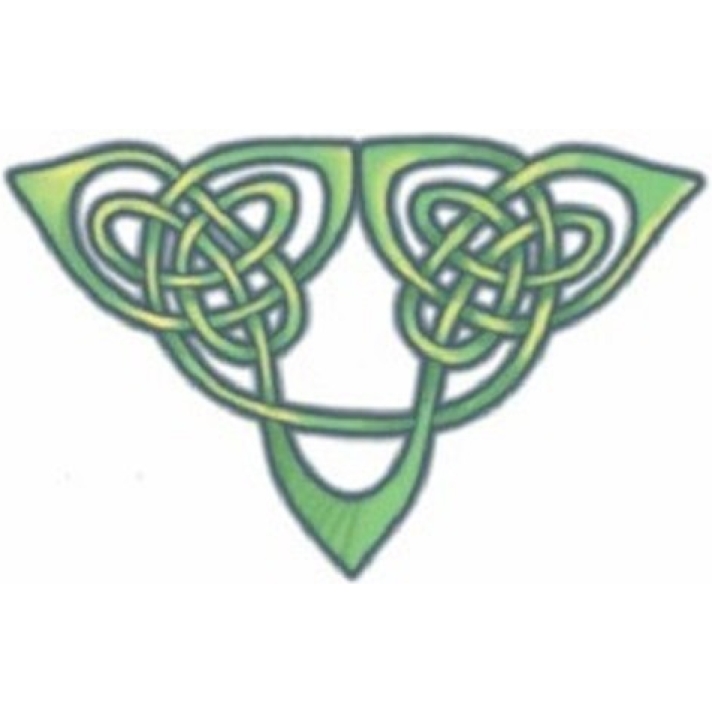 Tribal Celtic Triangle Temporary Tattoo