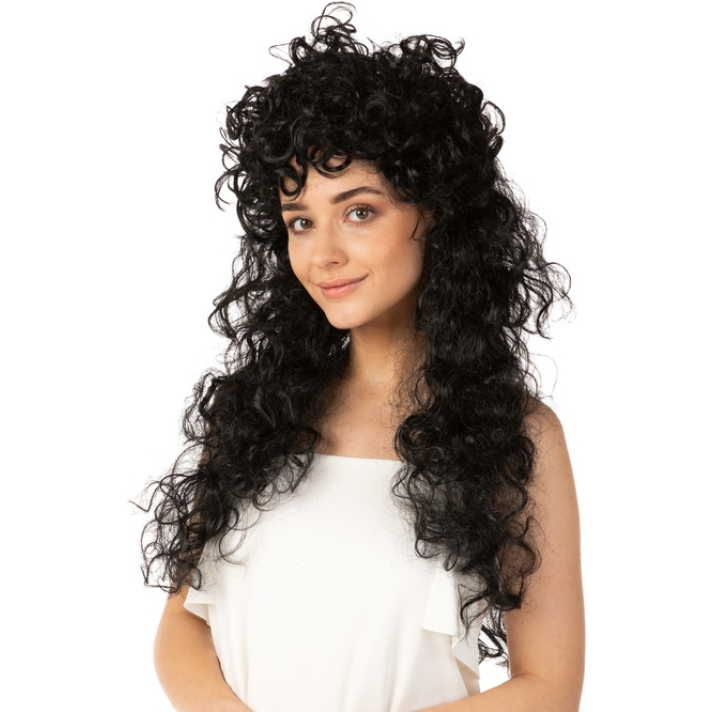 Black Curly Long Wig