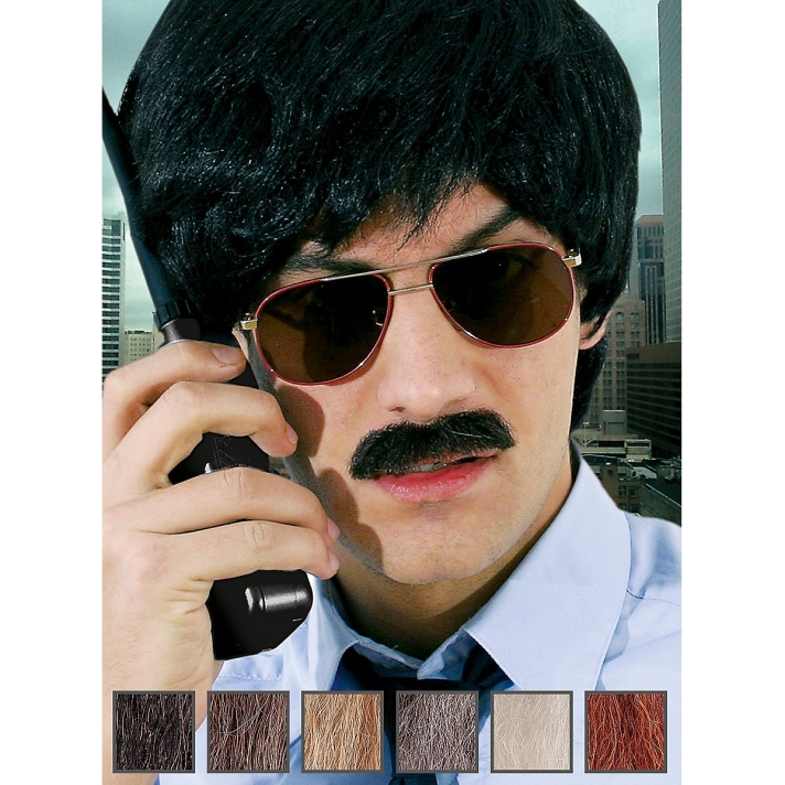 Retro Detective Professional Real Hair Moustache
