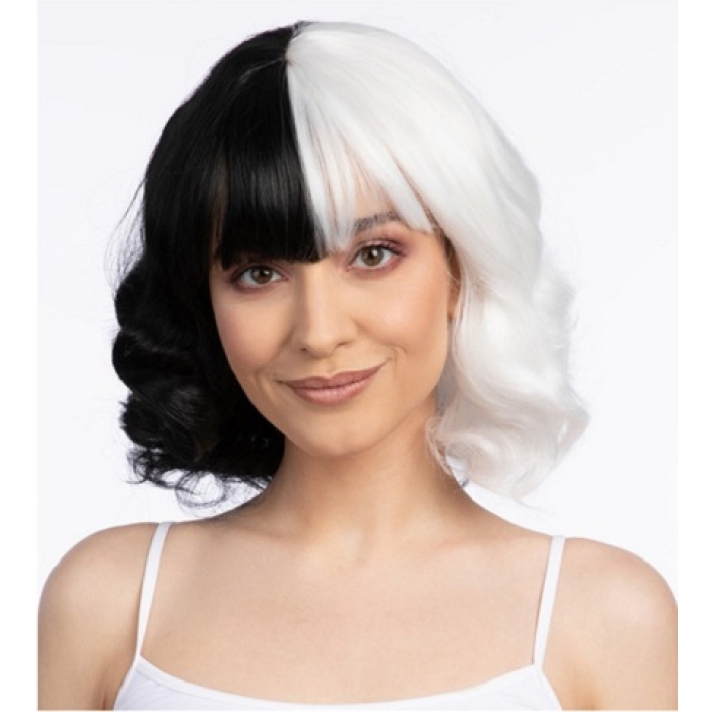 Devilla Black And White Wig