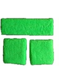 E Apollo sweatband set green