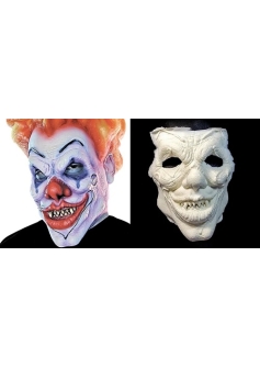 Evil Clown Prosthetic Both