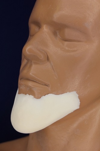 Rubber Wear Foam Prosthetic Elongated Chin
