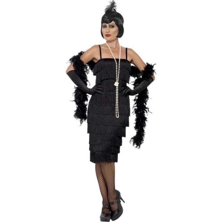 20s Flapper Costume Black
