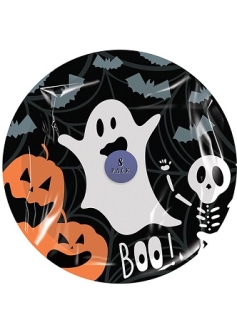 Gem Halloween Plates Ghost