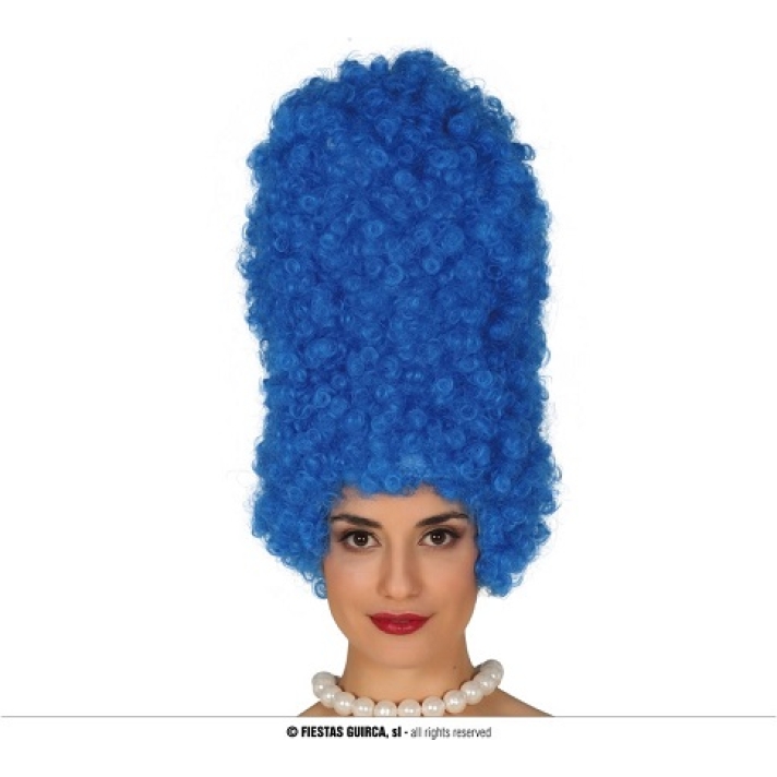 Marge Blue Beehive Wig