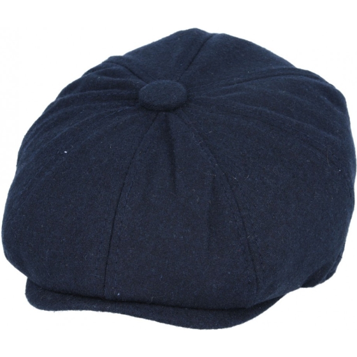 Newsboy 8 Panel Cap Navy Blue