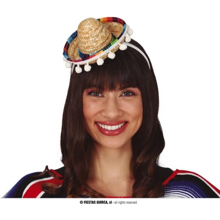 Mexican Mini Straw Sombrero Hat