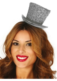 Mini Top Hat Silver