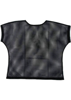 Neon Mesh Top Black