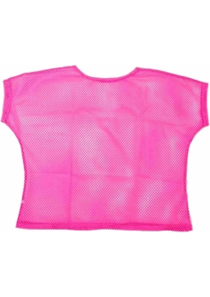Neon Mesh Top Pink