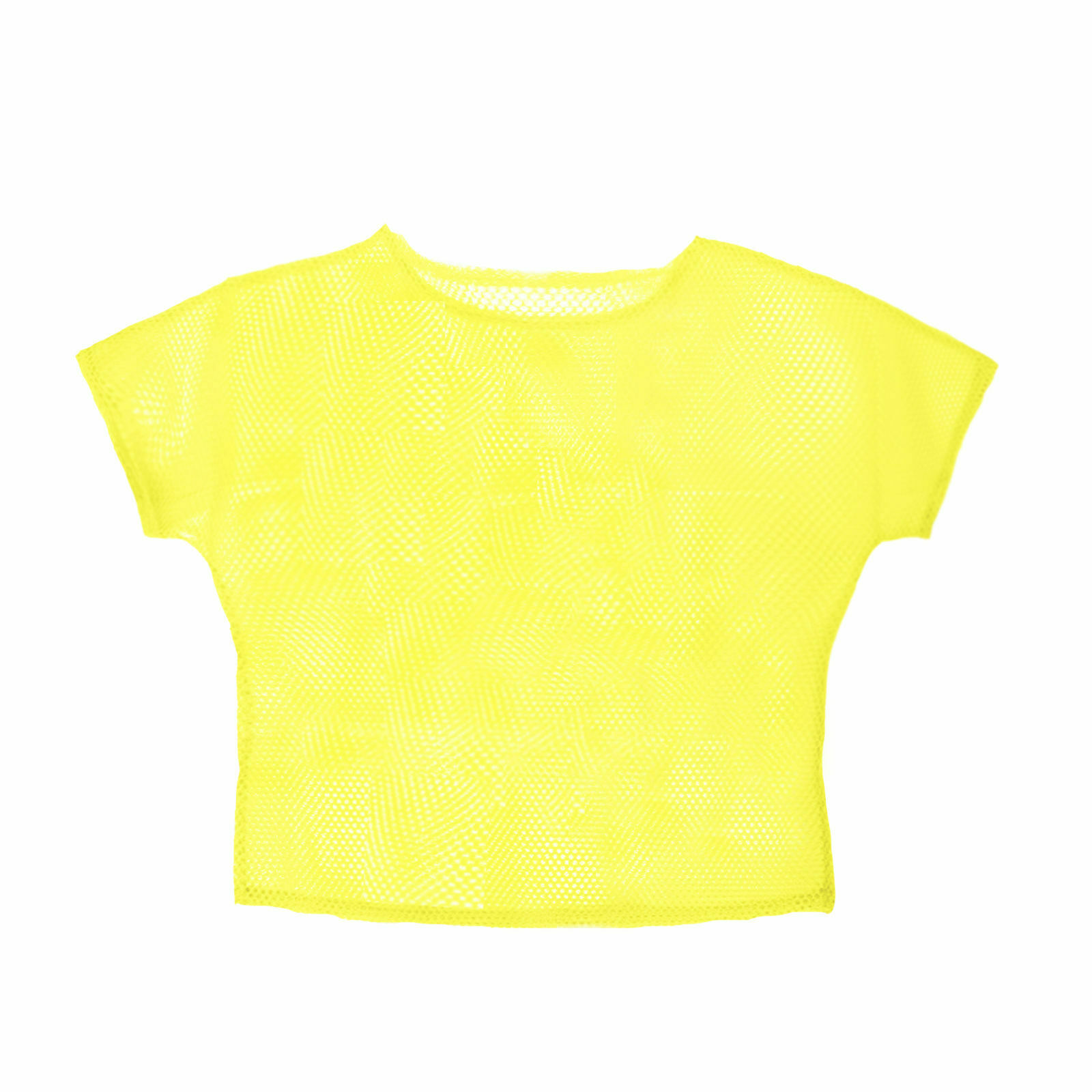 Neon Yellow Mesh Top