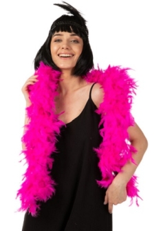 Neon Pink Feather Boa