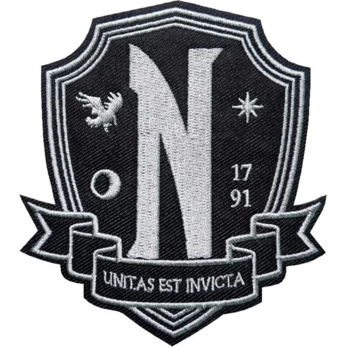 Wednesday Nevermore Academy Costume Patch