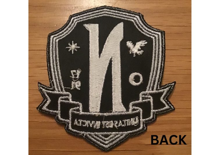 Wednesday Nevermore Academy Costume Patch