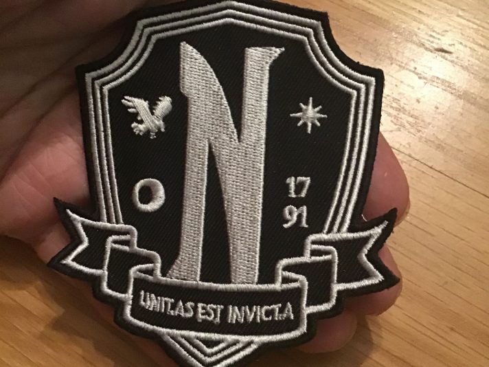 Wednesday Nevermore Academy Costume Patch