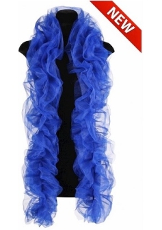 Organza Boa Blue
