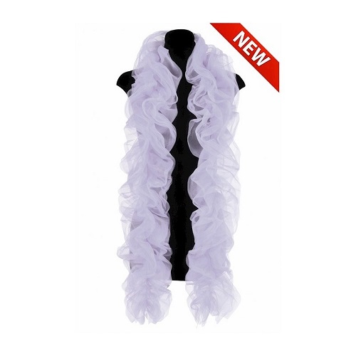 White Organza Boa