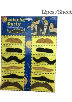 Pack Of Coloured Moustaches JPG