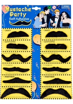 Pack of Moustaches Black