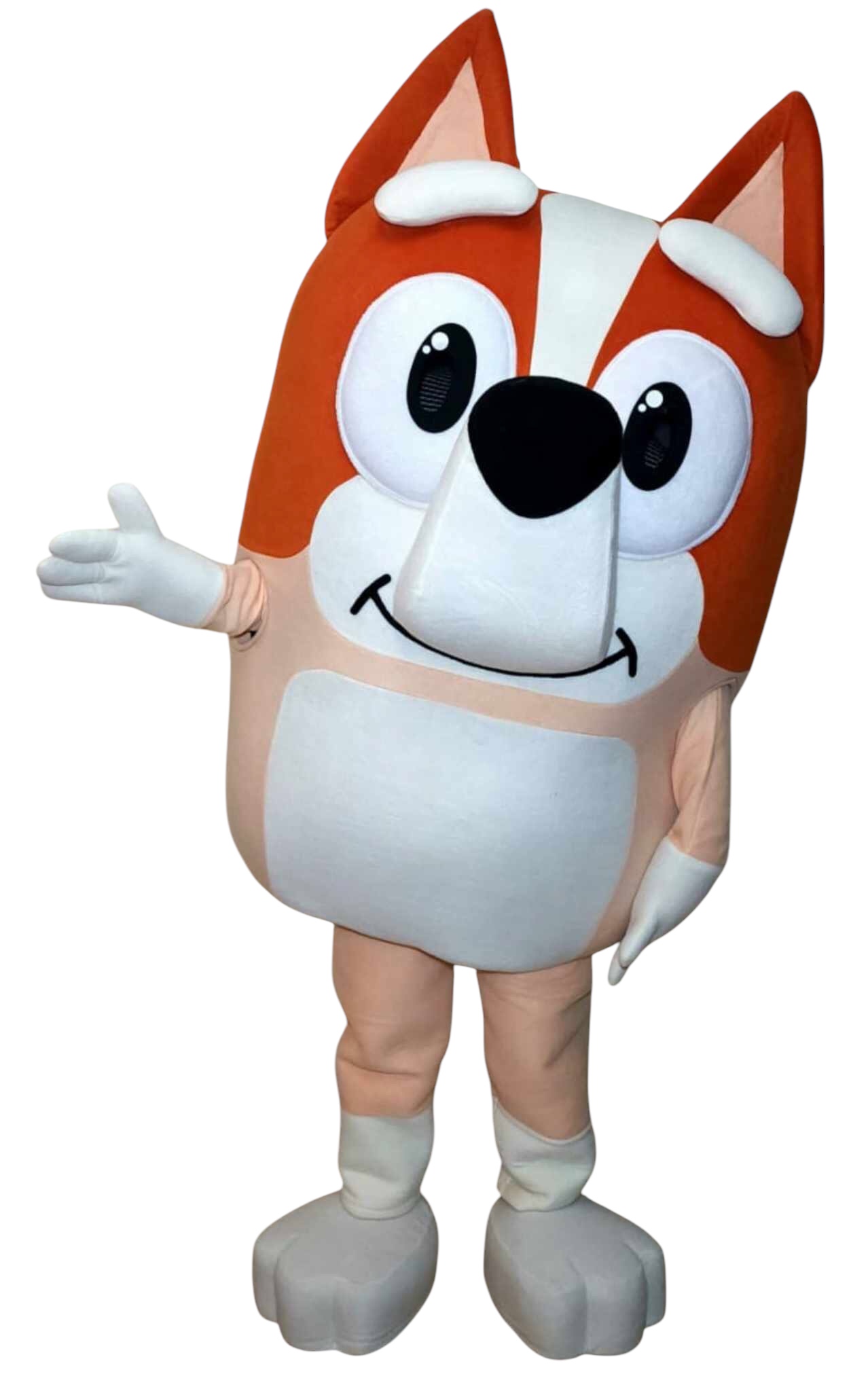Professional Orange Heeler Dog Mascot Costume