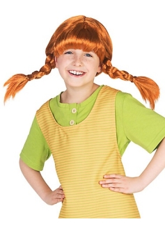 Pippi Longstocking girls wig only