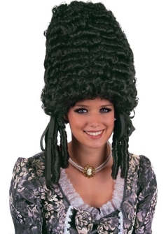 Pompadour Wig Black Standard Espa