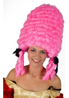 Pompadour Wig Pink Deluxe Espa
