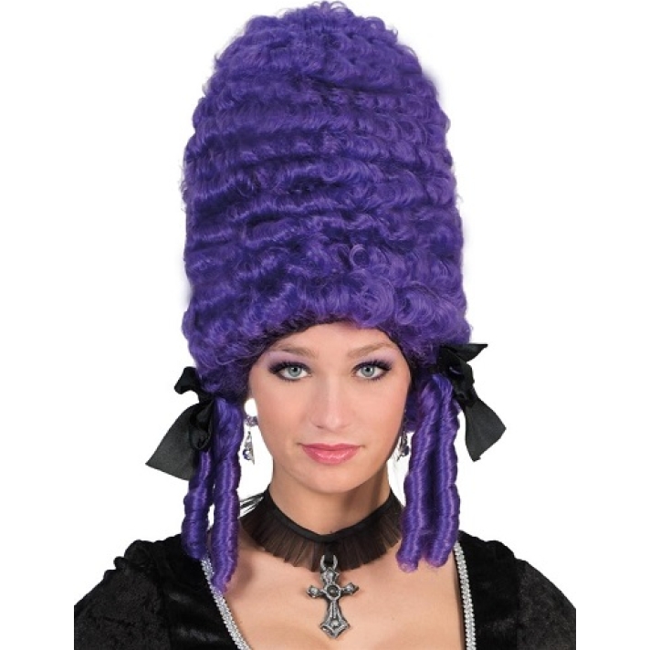 Purple Pompadour Beehive Premium Wig