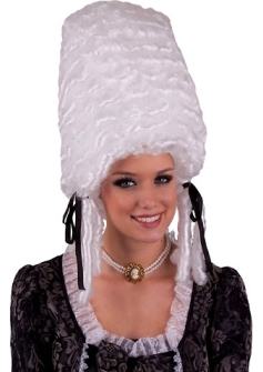 Pompadour Wig White Standard Espa