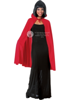 Rubies Taffeta cape red 850