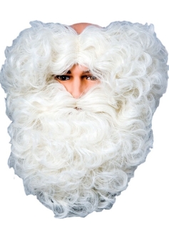 Santa Beard Set Deluxe Flaxen 7562A