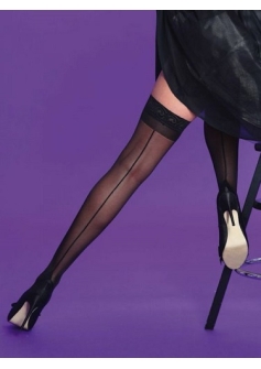 Scarlet Seamer Lace Top Stockings