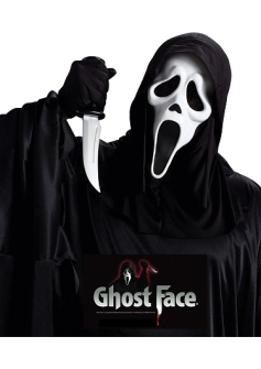 Scream Ghost Face Mask with knife Set