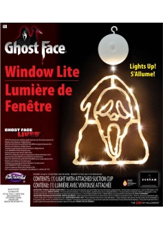 Scream Ghost Face Window Light
