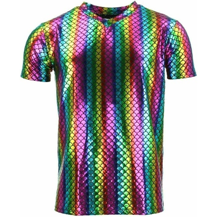 Rainbow Fish Scale Men’s Shirt