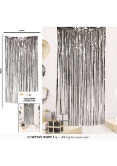 Silver Glitter Curtain FG 7264