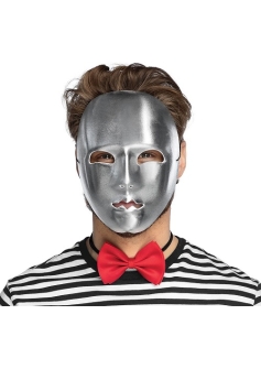 Silver Mime Mask