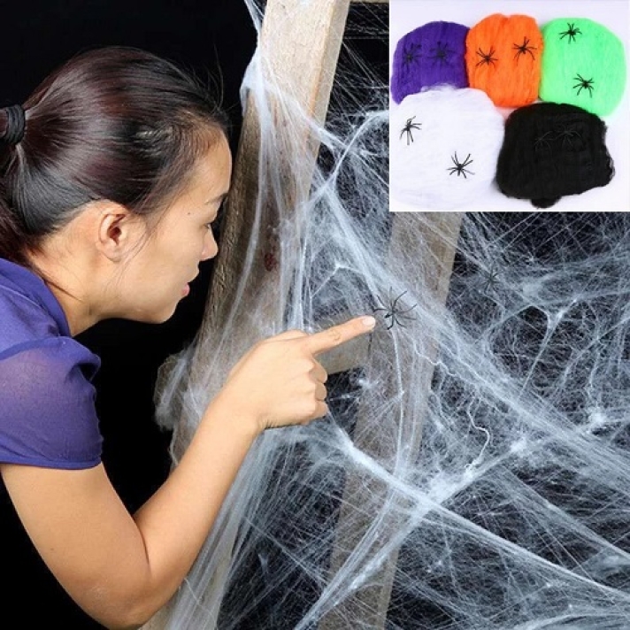 Orange Spider Web