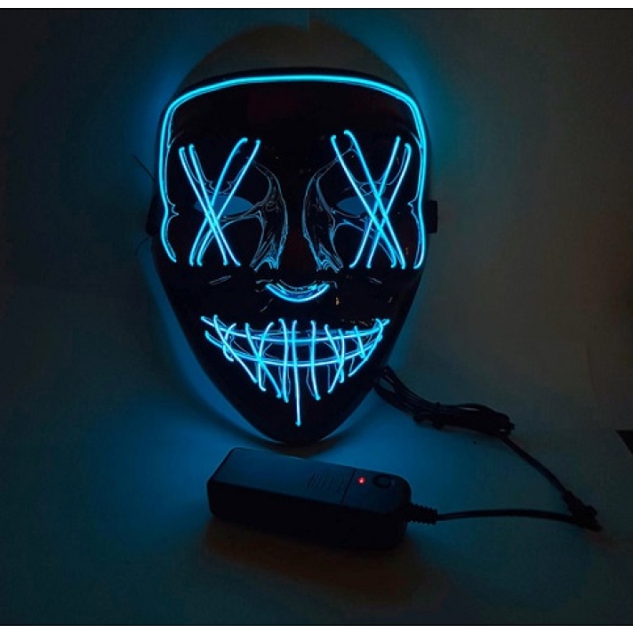 Neon Light Up Stitch Smile Mask